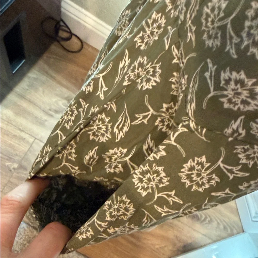 Old navy Green Floral Jumpsuit - L - Picture 3 of 8